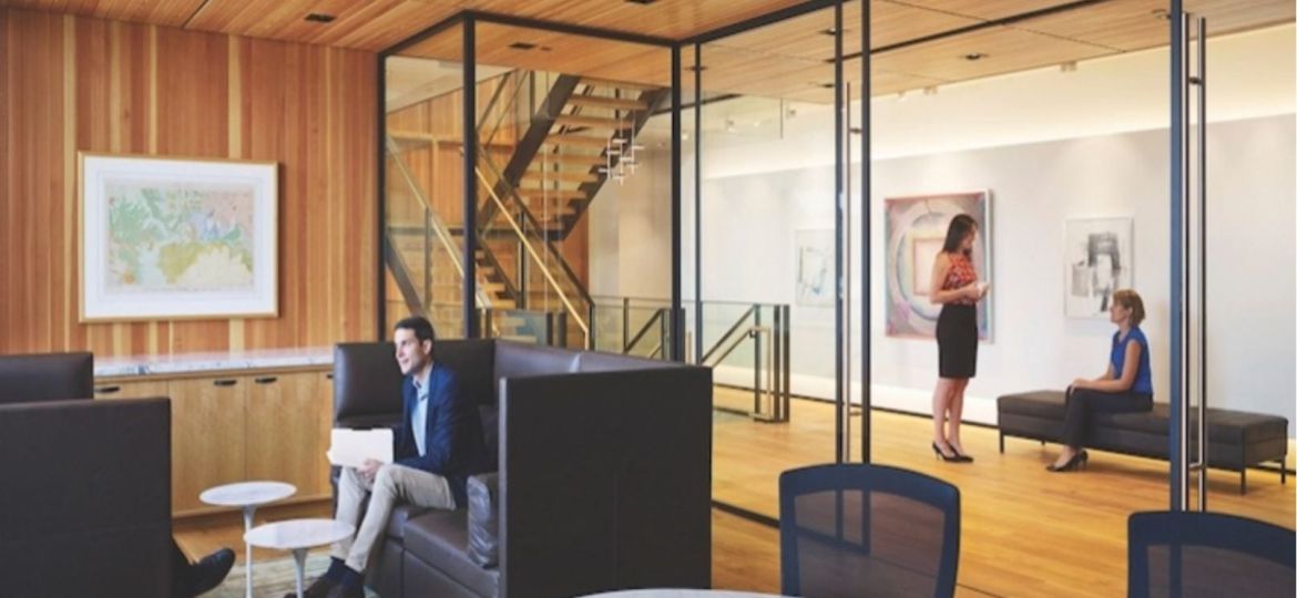 glass walls - office