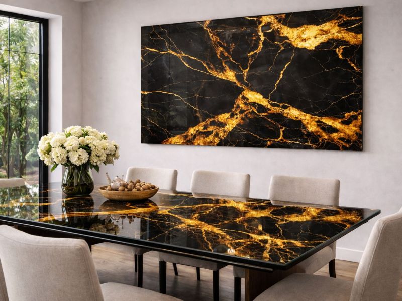 black-&-gold-table-and-wall black-&-gold-table-and-wall